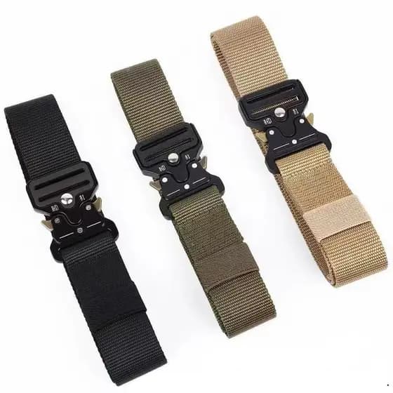 Cinto tático unissex de liberação rápida tecido militar resistente de nylon