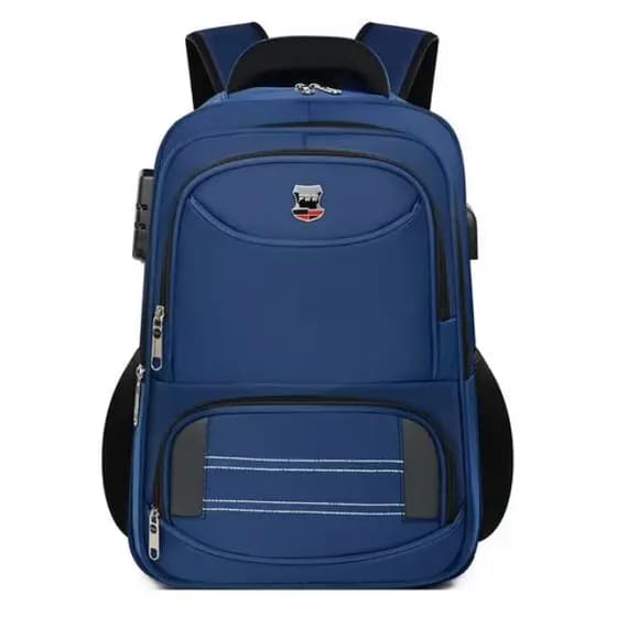Mochila Grande Impermeável Faculdade Executivo Reforçada Notebook Cadeado com Bolso Anti-furto 1820-4