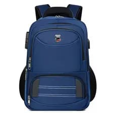 Mochila Grande Impermeável Faculdade Executivo Reforçada Notebook Cadeado com Bolso Anti-furto 1820-4