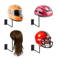4 Suportes para Capacetes, bolas, perucas, chapéus, ciclismo