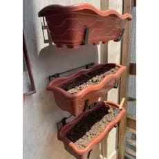 2 Suportes Venezia Flutuante 50cm com 4 ganchos