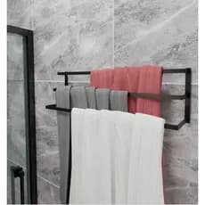 Toalheiro de Parede Luxo Triplo 60cm – Organização e Sofisticação