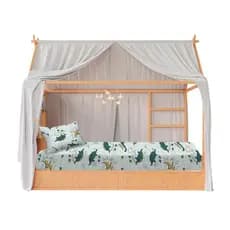 Jogo de Cama Montessoriana Infantil Dinossauro Verde 150x70