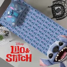 Jogo De Lençol Solteiro Infantil 2 Peças Lilo Stitch 3 Live Action Disney Oficial