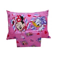 Jogo De Lençol Solteiro 2 Peças Disney Minnie Margarida Rosa