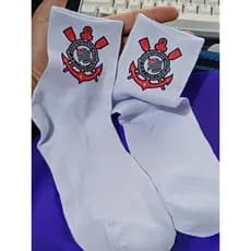 🧦 Meia Cano Alto Corinthians ⚽ | Estilo, Esporte e Paixão Alvinegra | Personalizada p/ Academia  🔥