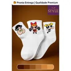 🧦Kit 3 Meias Meninas Superpoderosas Fitness💥|Maromba Divertido | Conforto e Atitude na Academia🏋️‍♀️