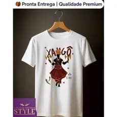 🔥 Camiseta Xangô – Orixá da Justiça & Força Espiritual ⚖️✨ | Umbanda & Candomblé | Frete Grátis 🚀