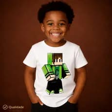 🎮 Camiseta Infantil Gamer do Cadres Algazarra 👕Roupa Gamer para Criança | Presente Perfeito Pequenos