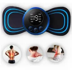 Mini Massageador Elétrico Portátil Cervical EMS Alivia Dores Corpo Pescoço