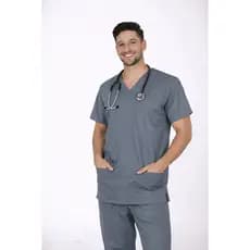 Pijama Cirúrgico Masculino Oxford Enfermagem Scrubs Clinica Medico