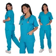 Pijama Cirúrgico Scrubs Para Trabalho Oxford Premium Unissex