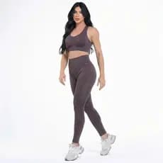 Conjunto Selene Feminino Academia Top e Legging Empina Bumbum Fitness