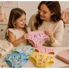 Kit 5/10 Calcinhas Infantil Calcinha Feminina Infantil Calcinha de Criança Calcinha para Menina 0 a 12 Anos