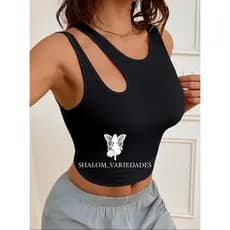 Cropped Blogueira Top Duas Alças Ombro Nulo Canelado Tecido Ribana Blusinha Cropped Blogueira Alça Dupla Cropped Blusa