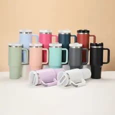 Copo  garrafa Térmico com Canudo 1200 ML Caneca Garrafa de Água Copo Portátil