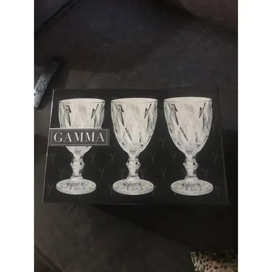 Jogo 6 Taça Diamante Copo Vidro Transparente Bico De Jaca 260ml, com elegância moderna e vidro resistente