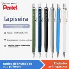 Japão Pentel Pentel 0.2mm Lápis Mecânico Ultrafino Esboço Desenho Anti-quebra Núcleo Design Desenho Lápis Mecânico Arte