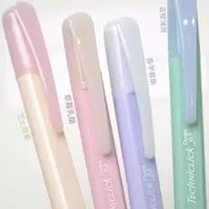 Japão Pentel TECHNICLICK PD105C Sobremesa Série Side Press Lápis Mecânico 0.5mm Creme Contraste Cor Creme Huhu Estudante