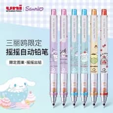 Lápis Mecânico Mitsubishi Uni M5-650SR Edição Limitada Sanrio do Japão, 0,5mm, com mecanismo rotativo anti-desvio, à pro