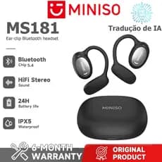 Um ano de garantia MINISO MS181 AI tradução verdadeiro sem fio bluetooth fone de ouvido bluetooth 5.4 OWS TWS esportes f