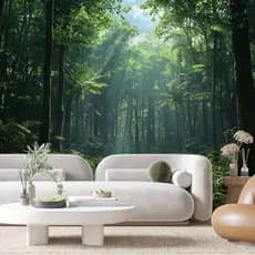 Papel De Parede 3D Papel De Parede Para Escritorio Mata Floresta  Adesivo Lavavel Quarto Sala