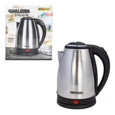 Chaleira Elétrica Inox 1,8L 110V com Desligamento Automático Ferve Água para Chá e Café