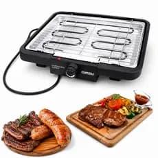 Churrasqueira Elétrica Grill Startools 2000W Preta 127V Compacta e Portátil Sem Fumaça