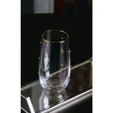 CONJUNTO 2 COPOS DE VIDRO BALLS FIO DE OURO 300ML - WOLFF - 21059
