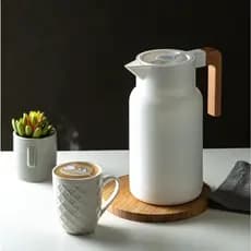 GARRAFA TÉRMICA PARA CAFÉ ORGANIC BRANCA 1L - LYOR - 1939