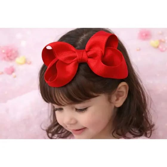 Laço Boutique Infantil para Criança e Bebê | Laço de Cabelo com Presilha Bico de Pato | Acessório Delicado para Meninas