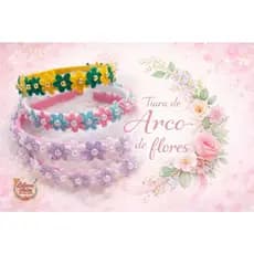 Tiara de Flores Infantil/Decoração de Festas e Fotos/Laços/Arcos infantil/Tiara Infantil/Criança/Daminha/Presente/Menina