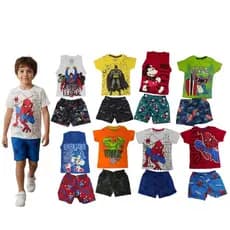 Conjunto Infantil Menino Personagens Heróis Kit 2 ou 4 Peças Roupa Infantil Menino 1 ao 10