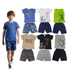 Kit Sortido 4 ou 6 Peças de Roupa de bebê menino Conjunto infantil menino Roupa infantil menino