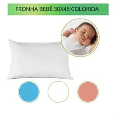 Fronha Para Bebê 30 X 45cm 100% Percal 180 Fios Antialérgica Macia Colorida