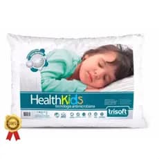 Travesseiro Infantil Antialérgico 40x60 cm 100% Algodão E Fibra De Silicone Ortopédico