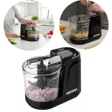 Mini Triturador Elétrico Processador 100W Capacidade 350ml Potente Preto