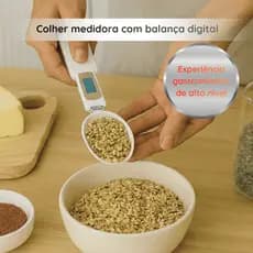 Colher Medidora Digital Precisao Alta Pesagem Cozinha Compacta Pratica