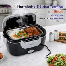 Marmiteira Elétrica Térmica Portátil Bivolt Alimentos Quentes Refeições Práticas
