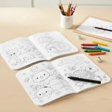 Livro Para Colorir Infantil Com Caixa Giz