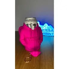 Porta lata moletom para energético Monster + abridor| 473ml