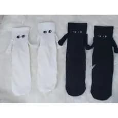 Kit 2 Pares de Meias Magnéticas para Casal – Modelos com Braços e Olhinhos