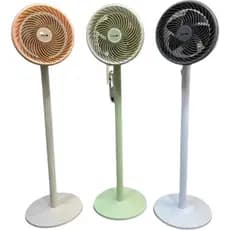 Ventilador Doméstico Seguro e Potente de Circulação 100W De Potencia Econômico 220V Cores Verde Cinza Salmão FS 111