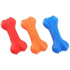 Kit Pet Bones: Mordedor de Cachorro Formato Osso com Apito - Ideal para Saúde Bucal e Diversão do Pet