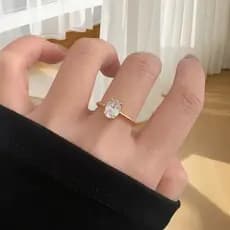 Anel de torção fina HT banhado a aço titânio 18K ouro Fashion ins anel exclusivo de aço inoxidável não desbotado