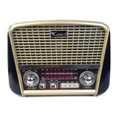 Radio Retrô Caerus CRS-2255BR com Rádio FM/AM/SW, USB, Cartão TF e Alto-Falante Hi-Fi 3W RMS