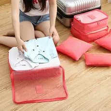 Organizador de Mala de Bagagem Viagem kit 6 peças bolsa  6-17