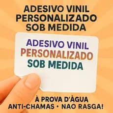 Adesivo Vinil Personalizado Sob Medida | A Prova D’Água, Anti-Chamas, Não Rasga! 🚛🏪