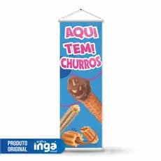 Banner Churros Faixa Propaganda 1m Lona Alta Divulgação