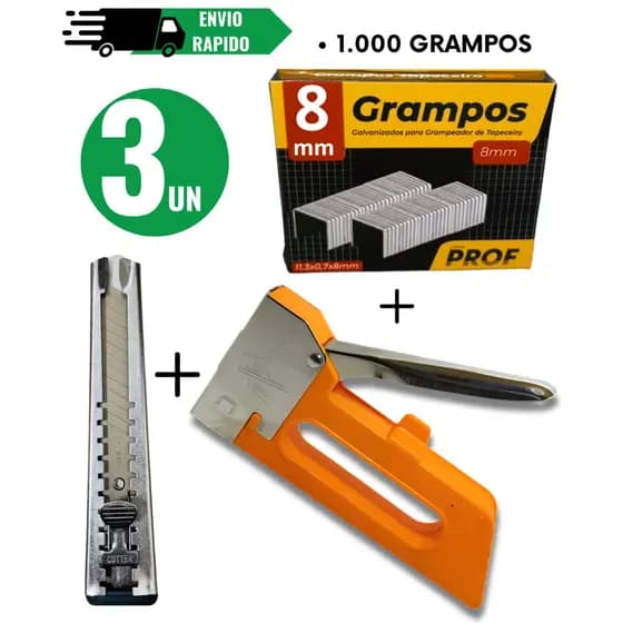 Grampo E Grampeador Tapeceiro Ferramentas Profissional 4/6/8mm